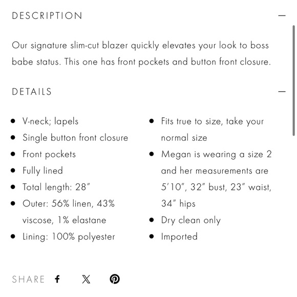 Alice + Olivia Macey Linen Blazer - Picture 7 of 7